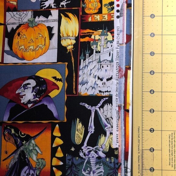 Halloween Quilt Fabric - Alexander Henry OOP - Picture 2 of 6